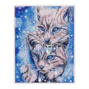 DIAMOND DOTZ - Blue Winter Lynx - 45 x 35cm